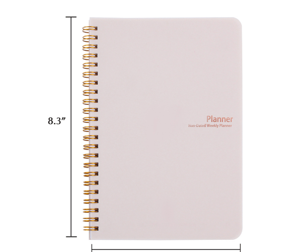 New 2021 Notebooks Agenda Daily Weekly Monthly Plan Spiral Organizer A5 Note Books Monthly Transparent Schedule Agenda Planner - photo 4 - photo №1