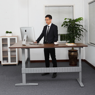 L-Shape Executive Office Furniture Electric Height Adjustable Sit Stand Desk - photo Nr. 1