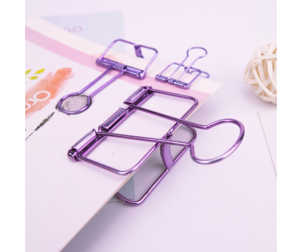Office supplies and stationery hollow binder clips - photo 4 - photo №1