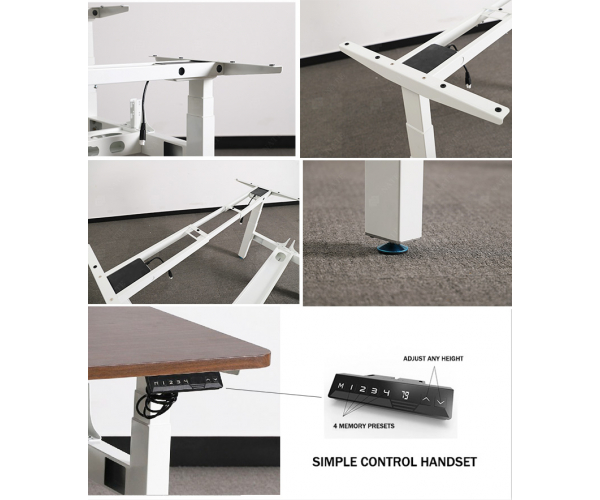 Electronic Adjustable Height 4 Legs Reading Table Standing Work Lifting Table Base for Office - photo 3 - photo №1