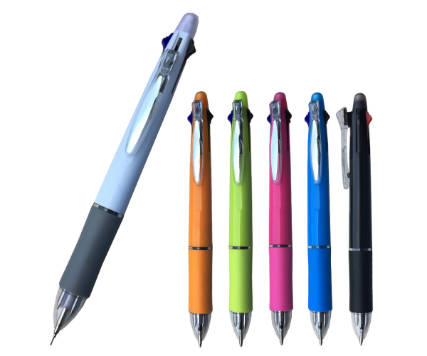 Schreibwaren Japanische Multifunktionale 4 Farben Retractable Click Kugelschreiber Multicolor 4-Farben-Kugelschreiber mit Bleistift 0,5 mm - foto Nr. 1