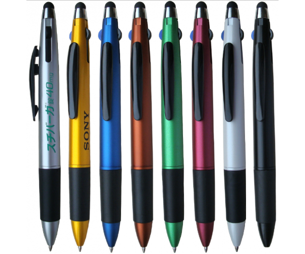 Schreibwaren Japanische Multifunktionale 4 Farben Retractable Click Kugelschreiber Multicolor 4-Farben-Kugelschreiber mit Bleistift 0,5 mm - foto 2 - photo №1