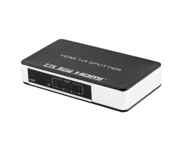 1 in 4 out HDMI Splitter 4 Port HDMI Audio Video Splitter Multiplier Box - foto Nr. 1