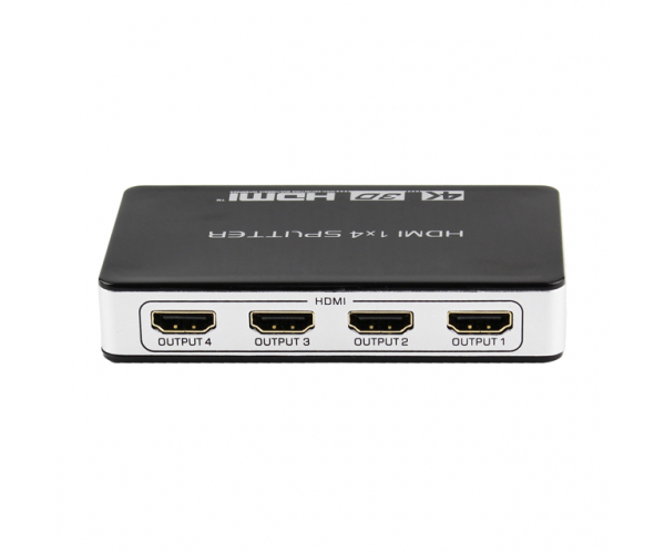 1 in 4 out HDMI Splitter 4 Port HDMI Audio Video Splitter Multiplier Box - foto 3 - photo №1