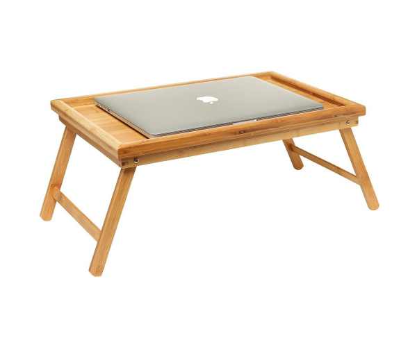 Amazon meistverkaufte Produkte Home Bambusholz Schreibtisch Tisch Tragbarer Klapp-Laptop-Schreibtisch Mit Getränkehalter Essensschale Für Bett - foto 2 - photo №1