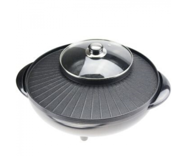 A popular Korean multifunctional non stick electric barbecue grill with Hot pot 5.01 Reviews 1 buyer - photo 3 - photo №1