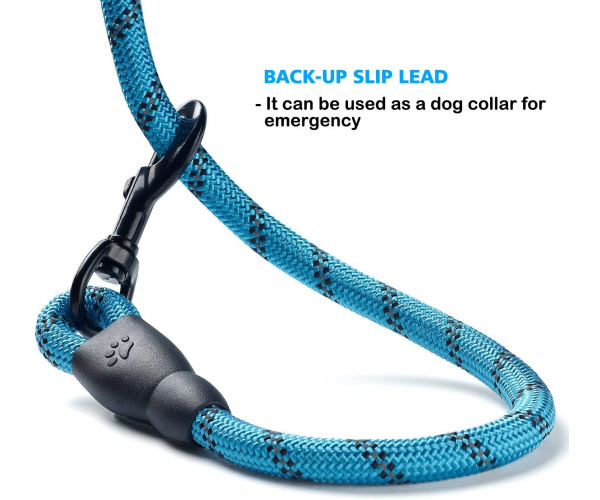 ladoogo 2 Pack 5 FT Heavy Duty Dog Leash with Comfortable Padded Handle Reflective Dog leashes for Medium Large Dogs - photo 1 - photo №1
