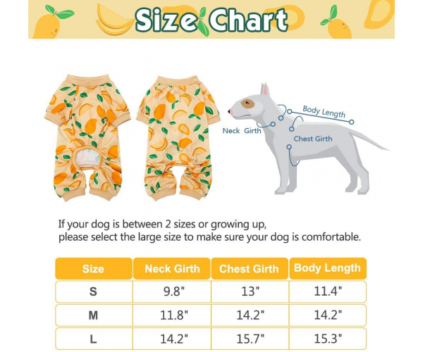Soft Dog Pajamas - Adorable Dog Apparel Jumpsuit, Cute Pet Clothes Dog Pjs with Fruit Pattern, Fashionable Lightweight Puppy Jumpsuit for Small Medium Dog Wearing - Strawberry - photo 5 - photo №1