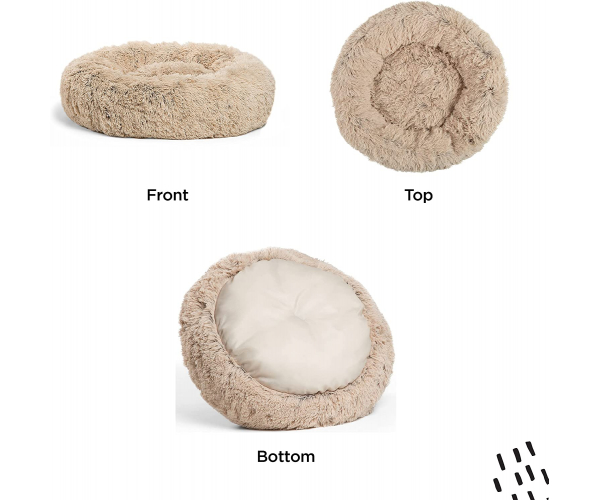 Best Friends by Sheri The Original Calming Donut Cat and Dog Bed in Shag or Lux Fur, Machine Washable, High Bolster, Multiple Sizes S-XL - photo 1 - photo №1