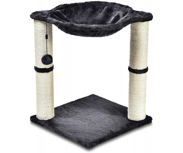 Amazon Basics Cat Condo Tree Tower with Hammock Bed and Scratching Post - photo 1 - photo №1