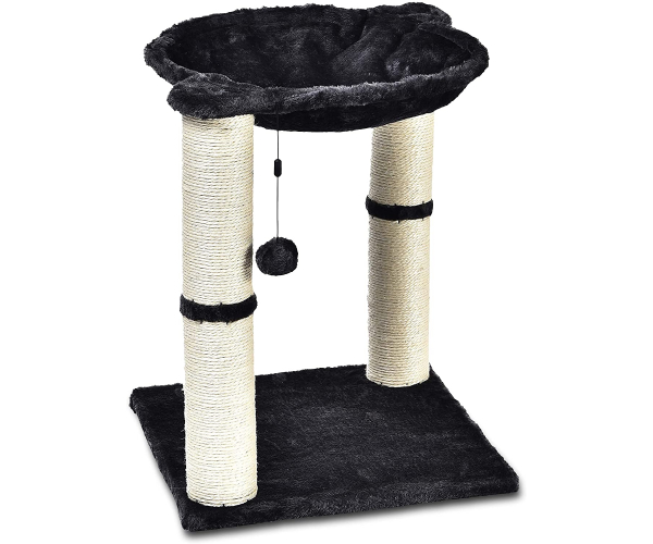 Amazon Basics Cat Condo Tree Tower with Hammock Bed and Scratching Post - photo Nr. 1