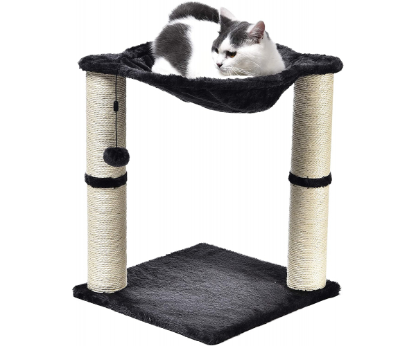 Amazon Basics Cat Condo Tree Tower with Hammock Bed and Scratching Post - photo 2 - photo №1