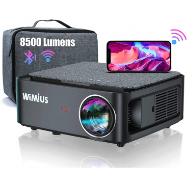 Projector, Full HD 1080P 8500 Lumen Projector 5G WiFi Bluetooth Projector Support 4K Video, LED Home Cinema Video Projector 300 Inch Display, Compatible with Fire Stick, Smartphone, PS5 Projector - photo Nr. 1