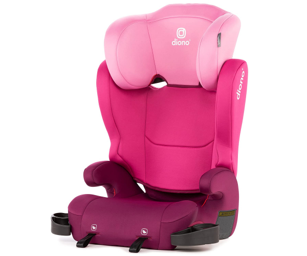 Diono Cambria 2 Latch, 2-in-1 Belt Positioning Booster Seat, High-Back to Backless Booster XL Space & Room to Grow, 8 Years 1 Booster Seat, Pink - photo Nr. 1
