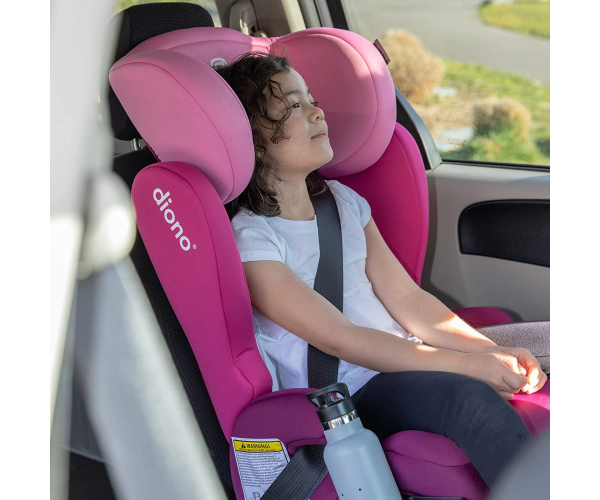 Diono Cambria 2 Latch, 2-in-1 Belt Positioning Booster Seat, High-Back to Backless Booster XL Space & Room to Grow, 8 Years 1 Booster Seat, Pink - photo 1