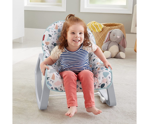 Fisher-Price Infant-to-Toddler Rocker - Pacific Pebble, Portable Baby Seat, Multi - photo 1 - photo №1