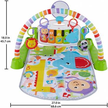 Fisher-Price Deluxe Kick 'n Play Piano Gym, Green, Gender Neutral (Frustration Free Packaging) - photo Nr. 1