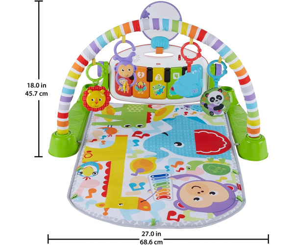 Fisher-Price Deluxe Kick 'n Play Piano Gym, Green, Gender Neutral (Frustration Free Packaging) - photo Nr. 1