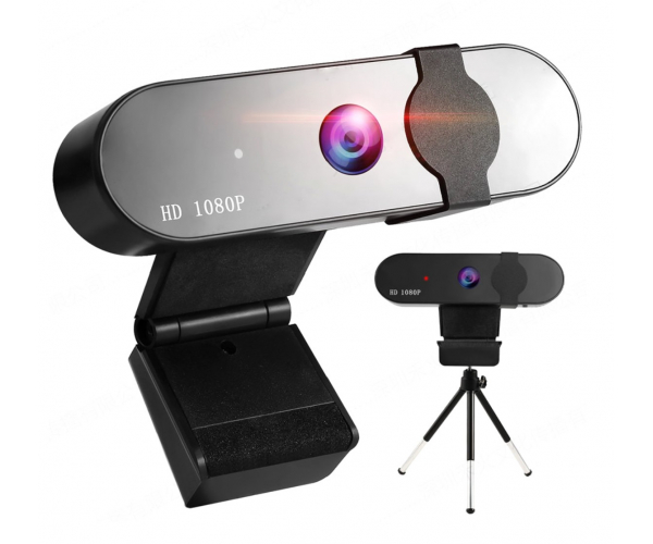 Konferenz Full HD 1080P USB Web Cam für PC Laptop Spielen OVIFM Webcam mit Mikrofon Streaming Web Kamera mit Autofokus und Weitwinkel für YouTube Lernen Mac Skype Videoanrufe 